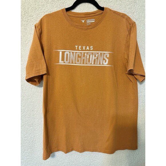 Texas Longhorns Hook 'Em Horns Sign Logo T Shirt Adult Large Cotton‎ Orange - Picture 3 of 5